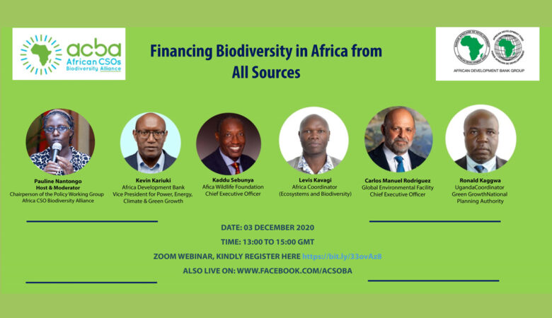 ACBA dialogues on ‘Financing Biodiversity in Africa from All Sources’